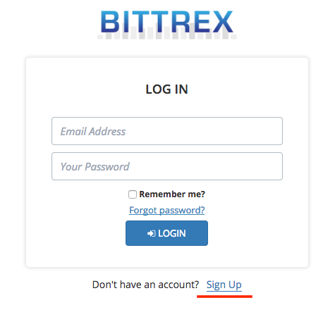 ビットレックス（BITTREX）・登録方法2