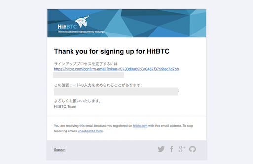 HitBTC/口座開設